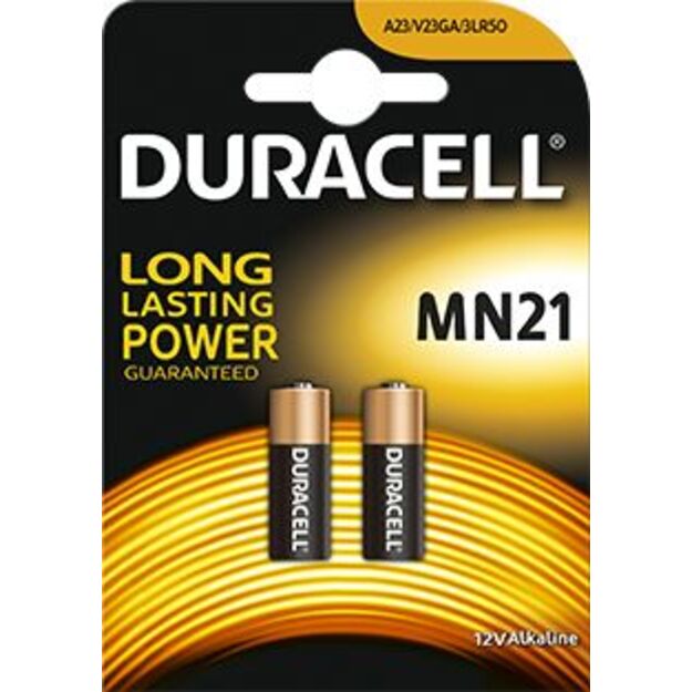 Baterijos Duracell MN21 12V baterija, 2 vnt.