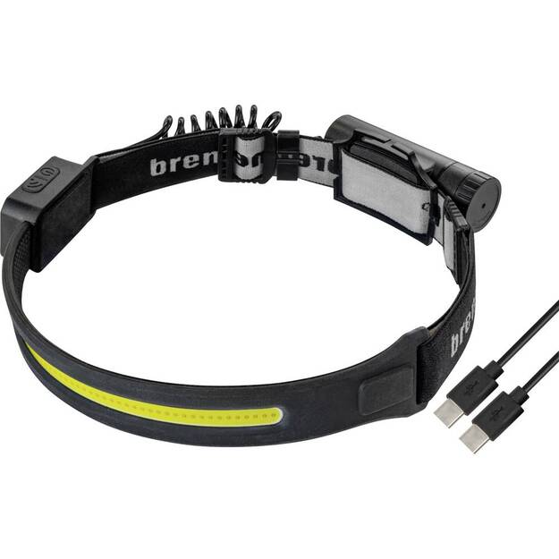 Brennenstuhl žibintuvėlis ant galvos 500lm LED juosta USB-C SL500A 1173760000