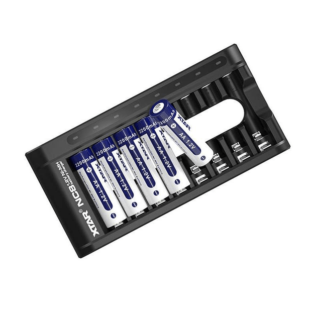 XTAR NC8 įkroviklis AA/AAA 1,2V Ni-MH USB