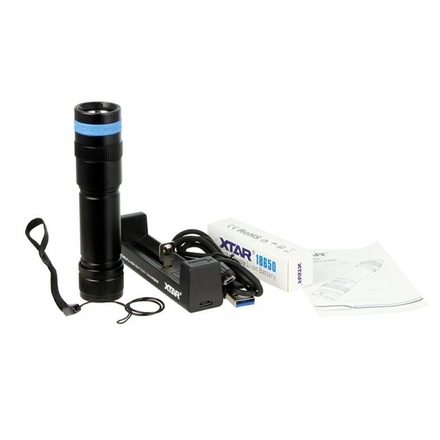XTAR D20 1000lm nardymo žibintuvėlis, komplektas