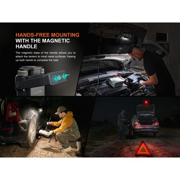 Fenix ​​​​CL27R LED pramoninis ir stovyklavimo šviestuvas su USB jungtimi MĖLYNAS