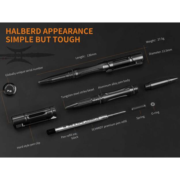 Fenix T5 Tactical Aluminum Tactical Pen
