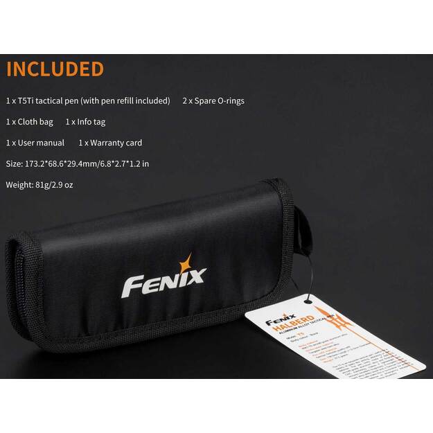 Fenix T5 Tactical Aluminum Tactical Pen