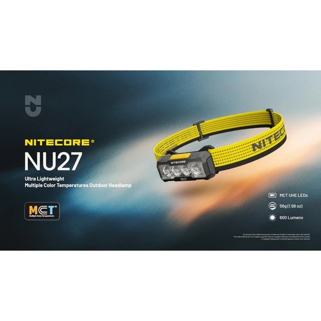 Фонарик Nitecore 600лм NU27