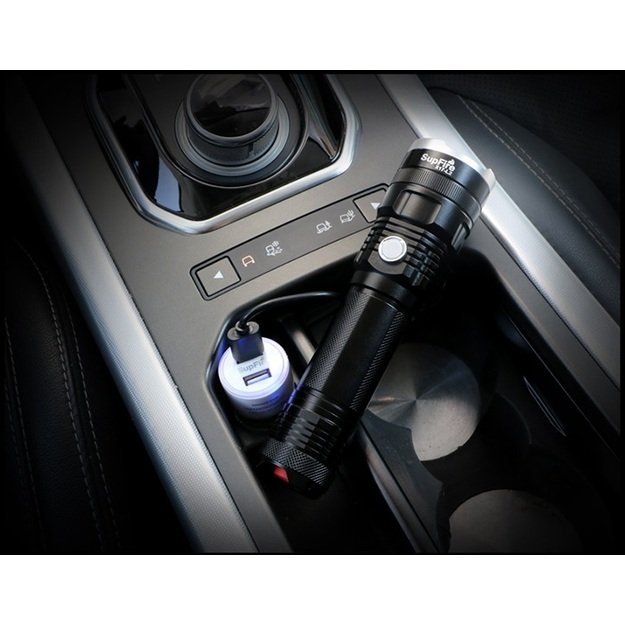 Supfire X17, USB, 1100lm žibintuvėlis