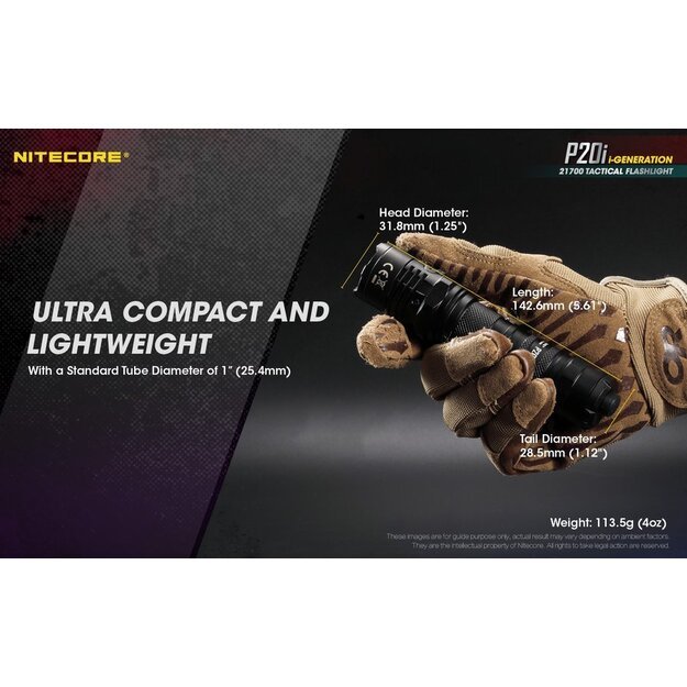 Nitecore P20i 1800lm žibintuvėlis