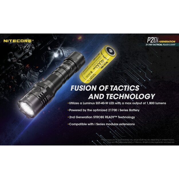 Nitecore P20i 1800lm žibintuvėlis