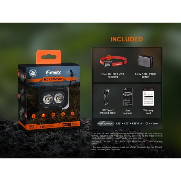 Fenix HL18R-T V2.0 светодиодный налобный фонарь