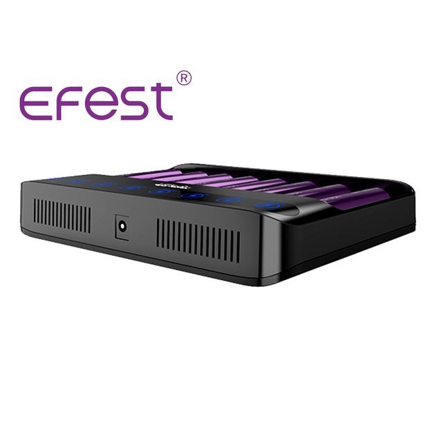 Зарядное устройство Efest Lush Q8 с 8 слотами для литий-ионных аккумуляторов