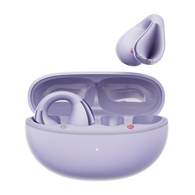 Наушники QCY Crossky Clip T33 (фиолетовый)