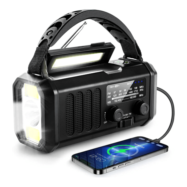 Аварийное радио с Powerbank 10 000 мАч Черный XSY33