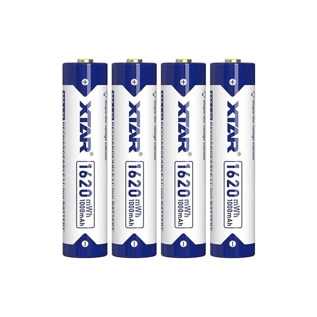 XTAR AAA-1620mWh battery 1.5V Li-ION 4psc