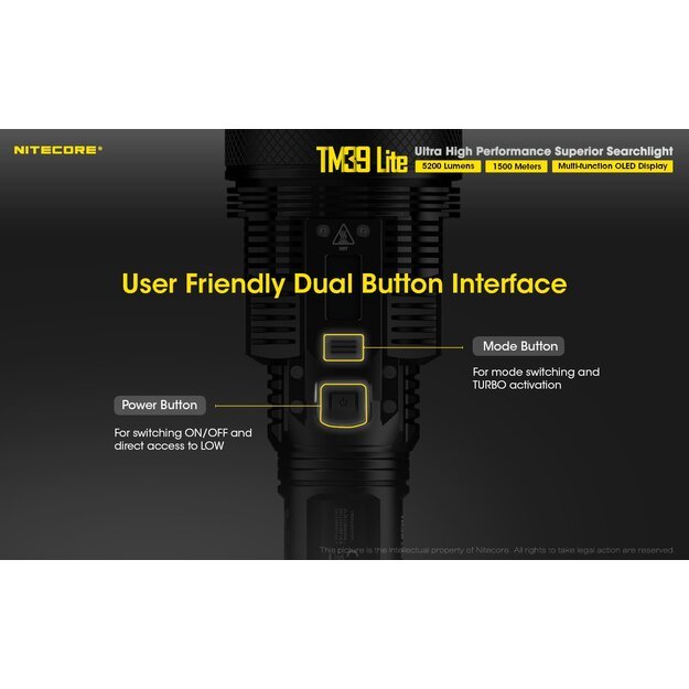 Nitecore TM39 Lite - 5200lm žibintuvėlis