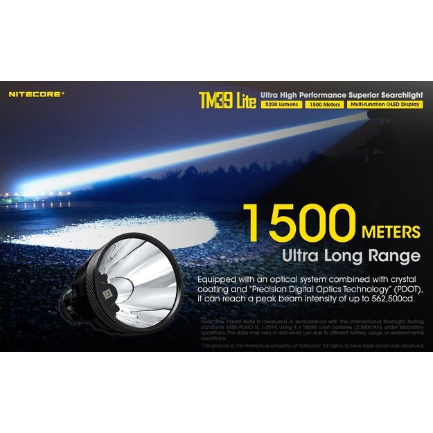 Nitecore TM39 Lite - 5200lm žibintuvėlis