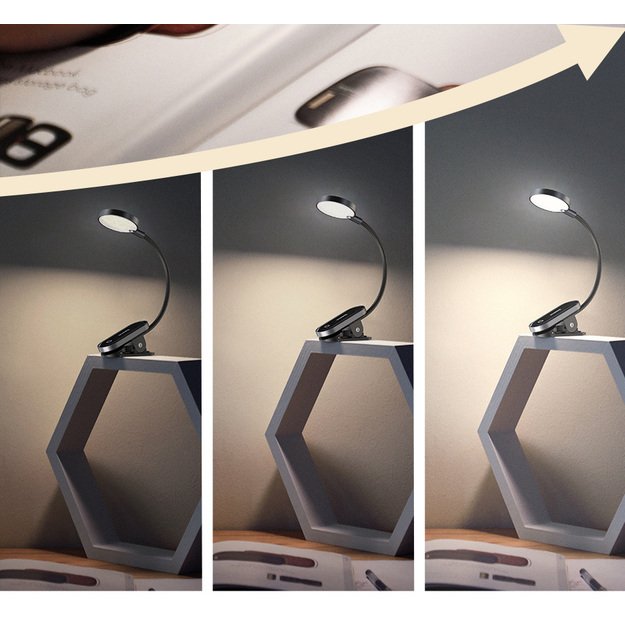 Baseus įkraunama skaitymo lemputė 3W DGRAD-0G