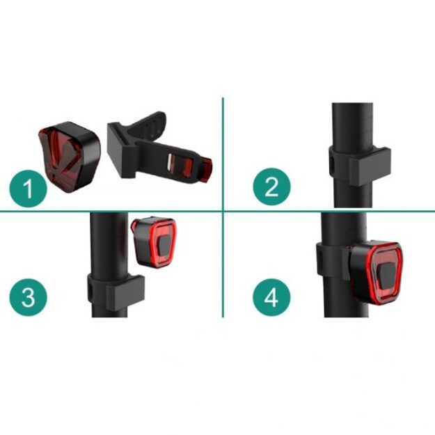 Задний велосипедный фонарь, аккумулятор Vayox