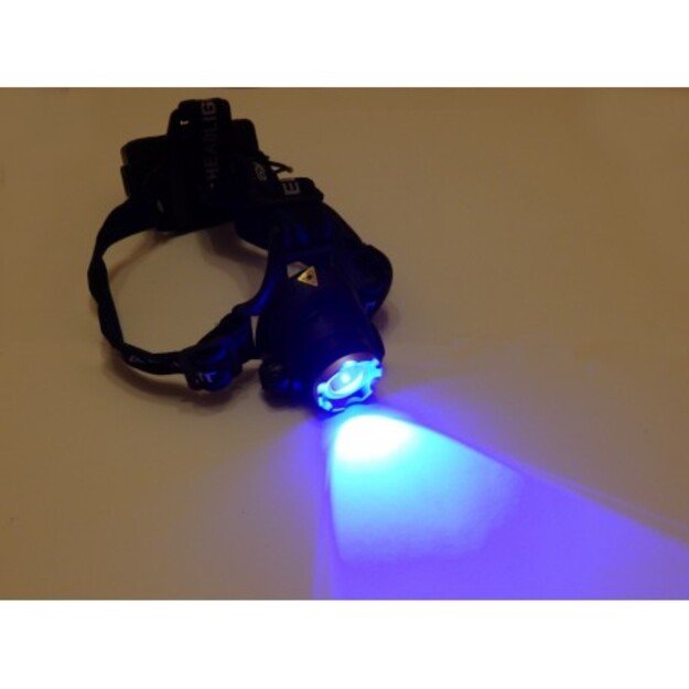 Ultravioletinis žibintuvėlis ant galvos 8W
