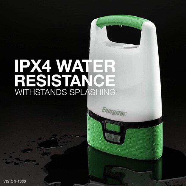 Energizer įkraunama stovyklautojo lempa 1000lm USB ŽALIA