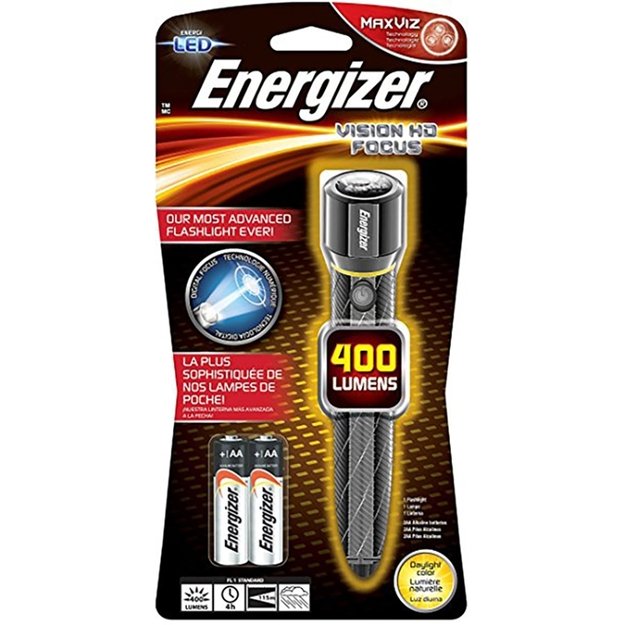 Energizer VISION HD FOCUS rankinis žibintuvėlis 400lm 2*AA PMZH21