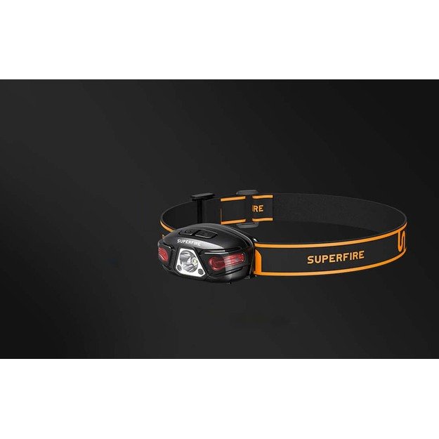 Žibintuvėlis ant galvos Supfire HL63, 450lm, USB-C