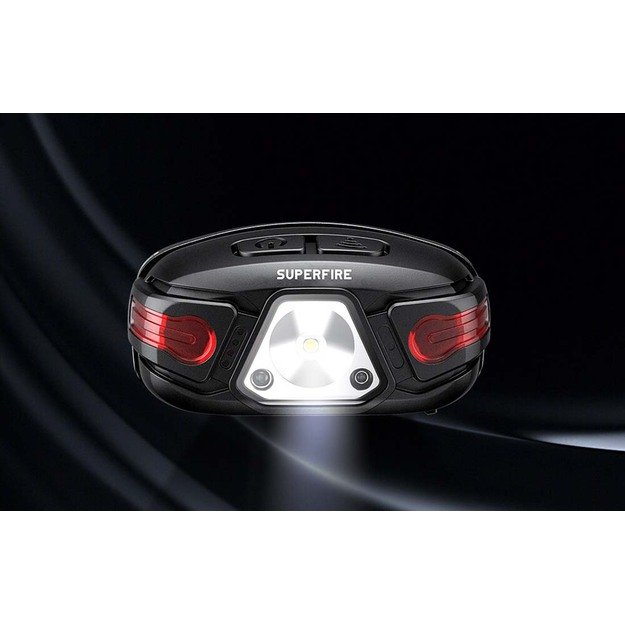 Žibintuvėlis ant galvos Supfire HL63, 450lm, USB-C