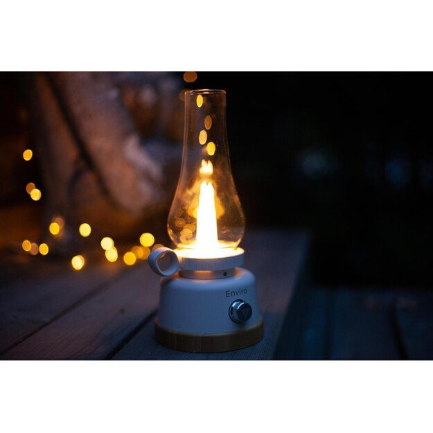 Mactronic Enviro įkraunama lempa su  liepsnos efektu, 250lm