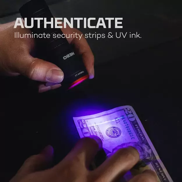 NEBO Torchy UV žibintuvėlis 3xAAA