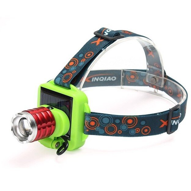 Pakraunamas žibintuvėlis su saulės baterija