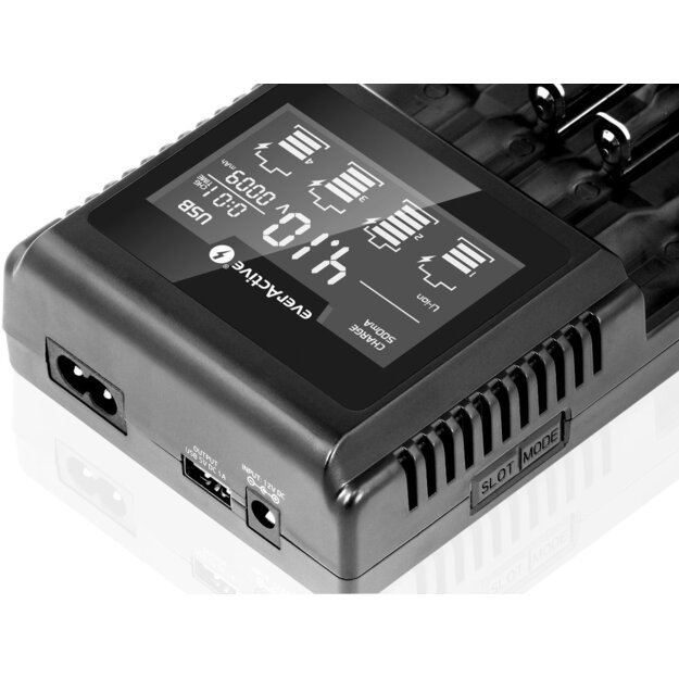 Универсальное зарядное устройство для цилиндрических Li-ion и Ni-MH аккумуляторов everActive UC-4000