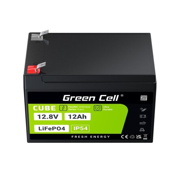 Green Cell LFPGC12V12AH UPS LiFePO4 akumuliatorius 12,8 V 12 Ah