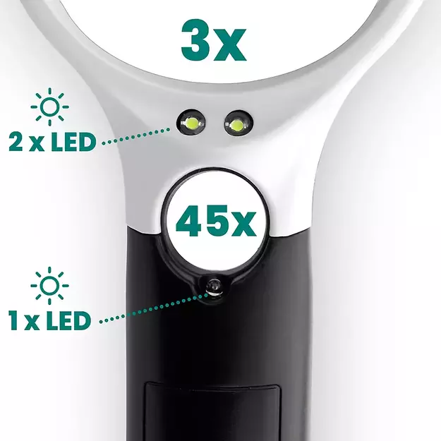 everActive MG-01 Magnifying Glass with LED Backlight