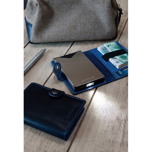 Led Lenser Lite piniginė, klasikinė, su RFID apsauga, Midnight Blue