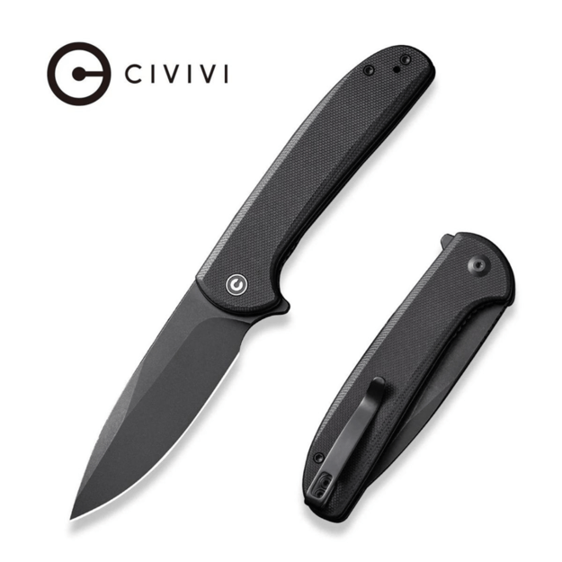 Civivi Primitrox sulenkiamas peilis G10 Black Stonewashed Nitro-V (C23005A-2)