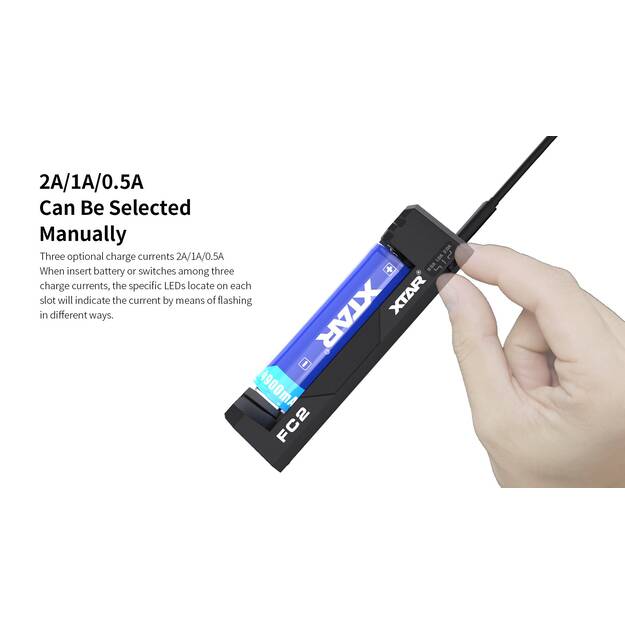 Зарядное устройство XTAR FC2 для Li-Ion и NiMh/NiCd аккумуляторов