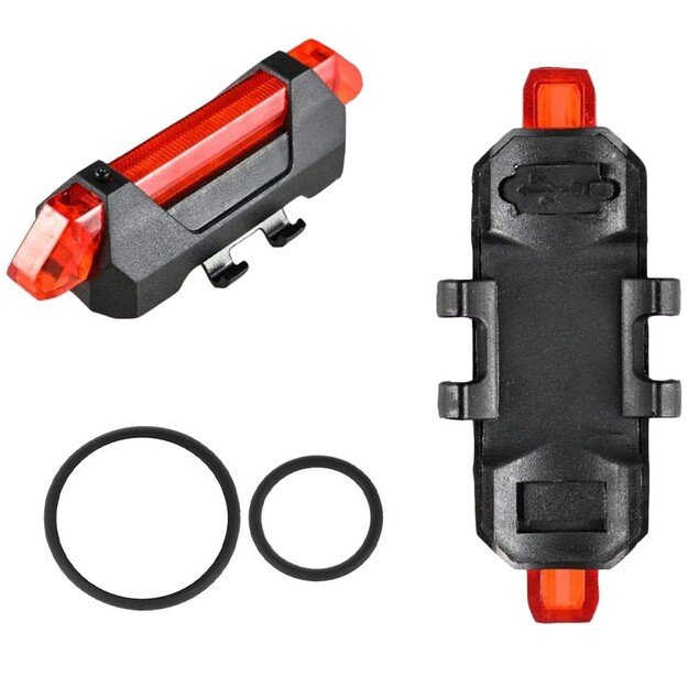 USB galinis dviračio žibintas