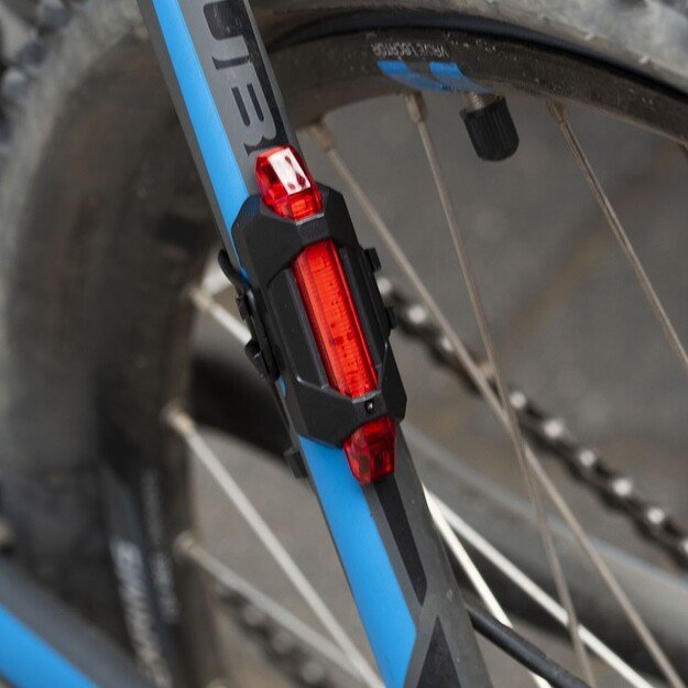 USB galinis dviračio žibintas