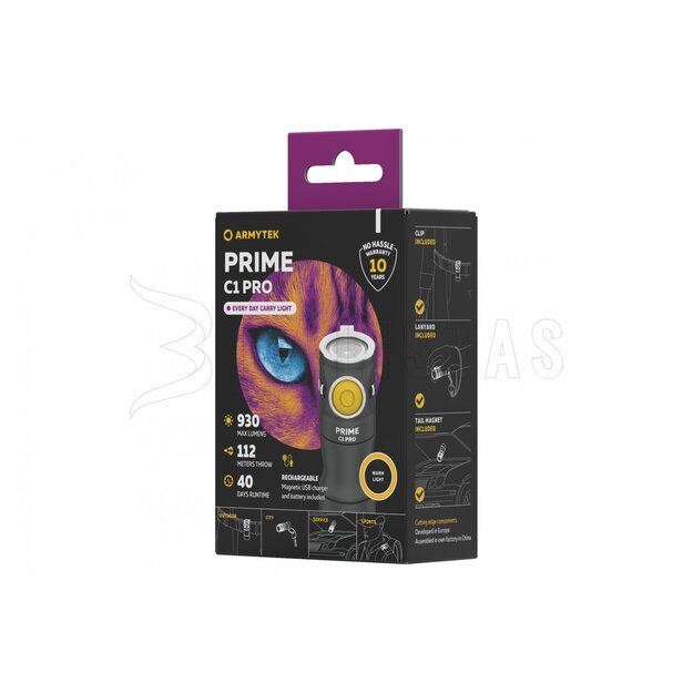 Фонарь Armytek Prime C1 Pro 930 лм F07901W