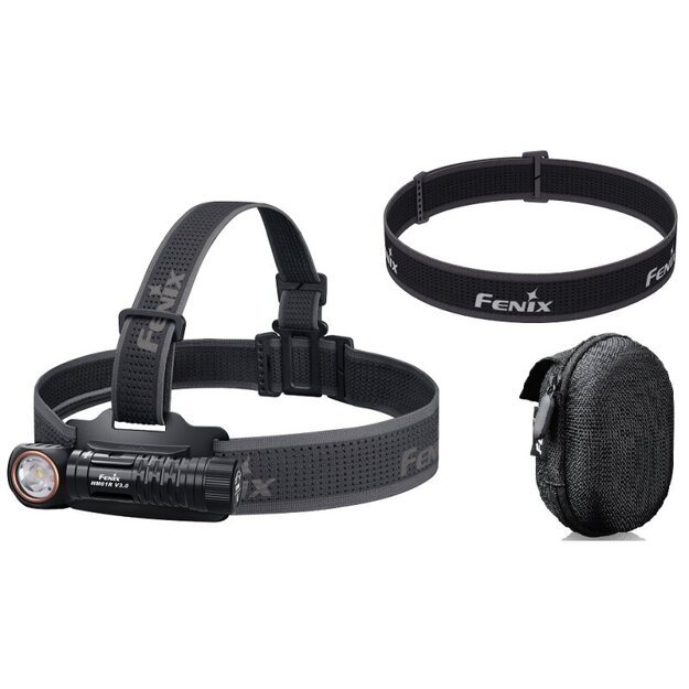 Fenix ​​HM61R V3.0 LED žibintuvėlis su dėklu ir atsargine juosta