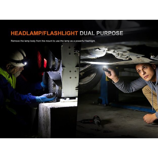 Fenix ​​HM61R V3.0 LED žibintuvėlis su dėklu ir atsargine juosta