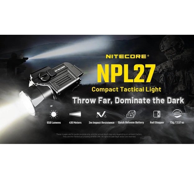 Оружейный фонарь Nitecore NPL27