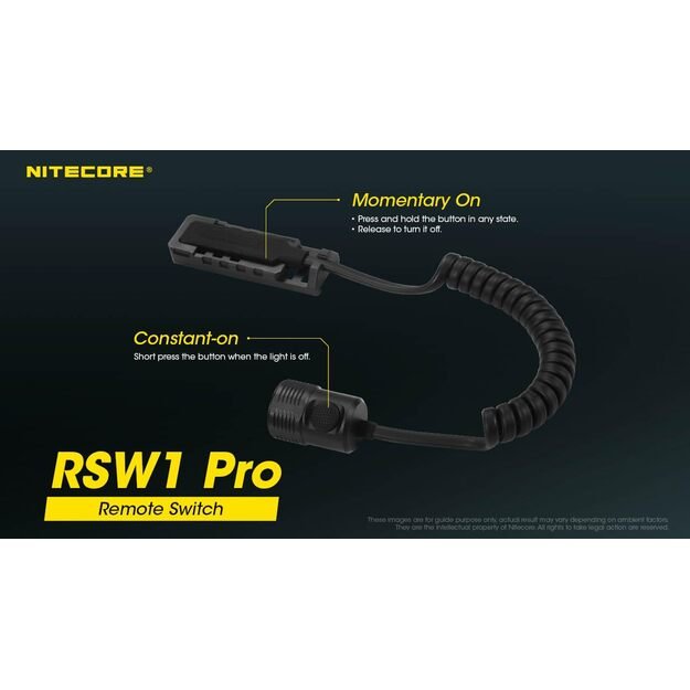 Nitecore RSW1 PRO (MH12 PRO, MH25 PRO) nuotolinio valdymo pultas