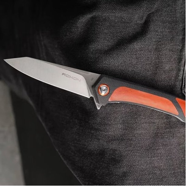 Roxon K2-S35VN sulenkiamas peilis - Orange