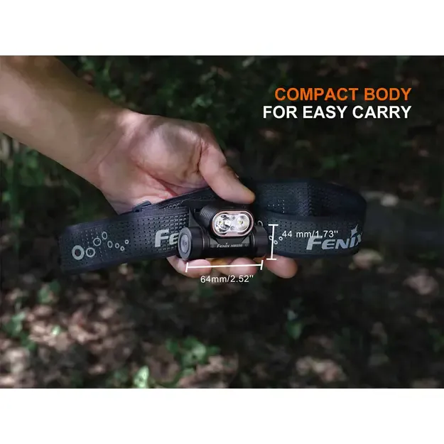 Fenix ​​HM55R LED žibintuvėlis ant galvos Dark Purple