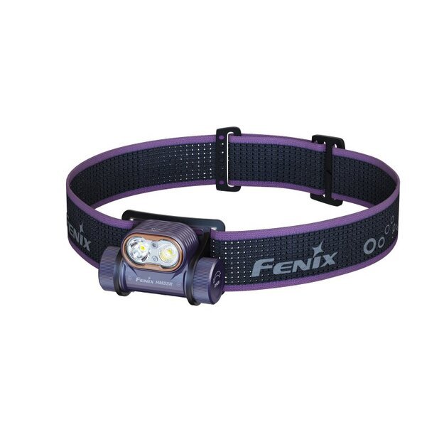 Fenix ​​HM55R LED žibintuvėlis ant galvos Dark Purple