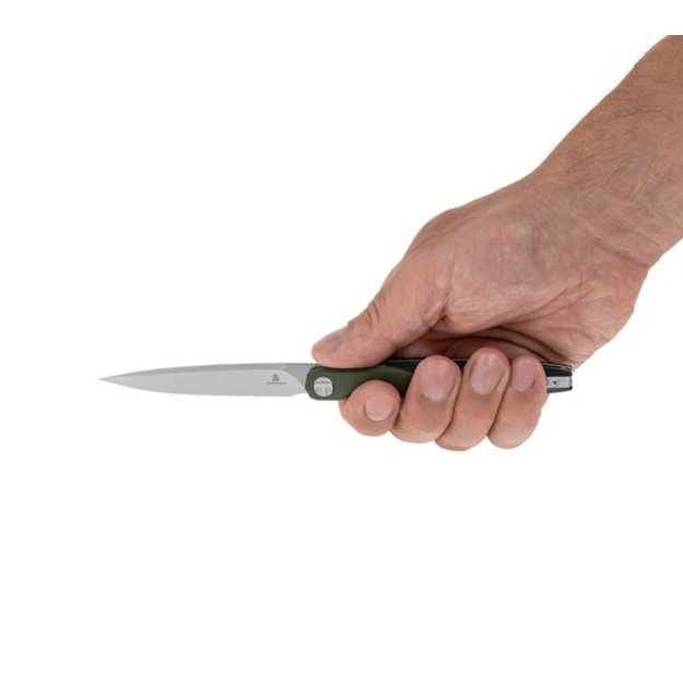 Складной нож Bestechman Lanza OD G10, сталь 14C28N, производитель Grzegorz Grabarski (BMK14C), зелено-черный