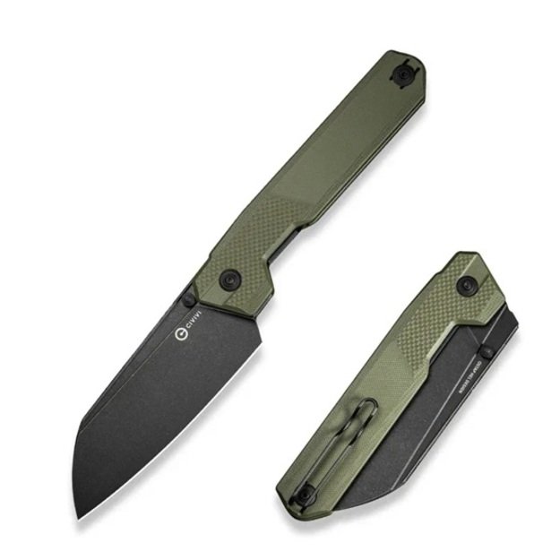 Civivi Hid sulenkiamas peilis OD Green G10, Black Stonewashed 14C28N by Ostap Hel (C23008-2)