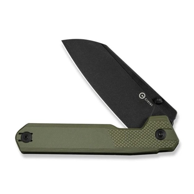 Civivi Hid sulenkiamas peilis OD Green G10, Black Stonewashed 14C28N by Ostap Hel (C23008-2)