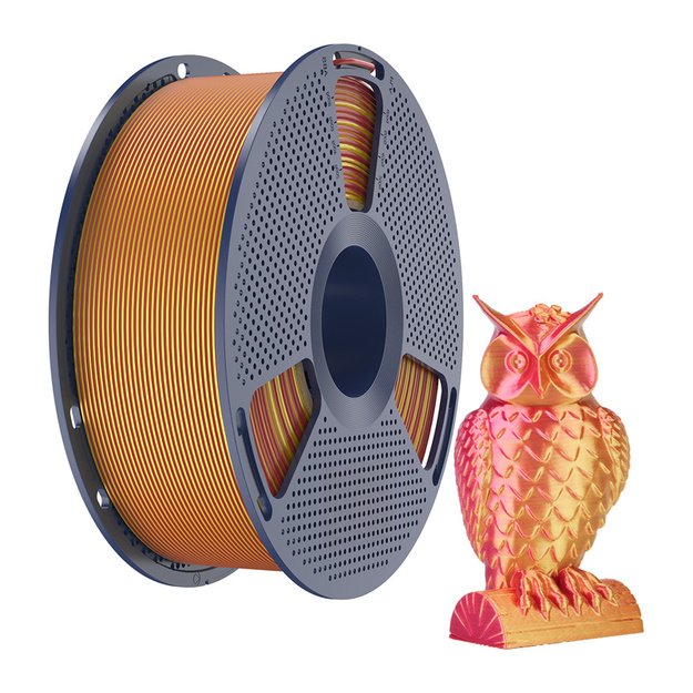 Sunlu PLA+ Silk Dual Color Filament (Red and Gold)