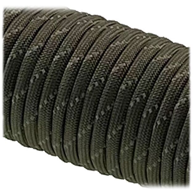 Paracord virvė EDCX 750 Type IV atspindinti žalia, 30m