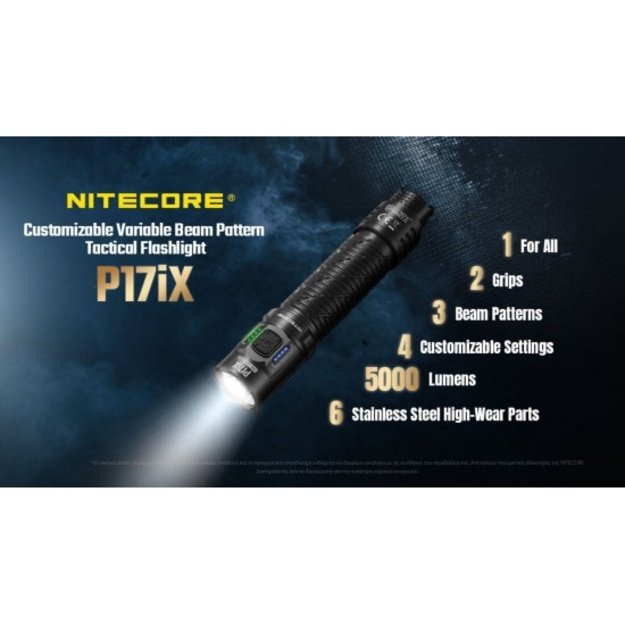 Nitecore P17iX žibintuvėlis 5000lm